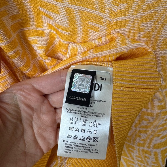 Fendi Cropped Cardigan - Picture 4 of 5